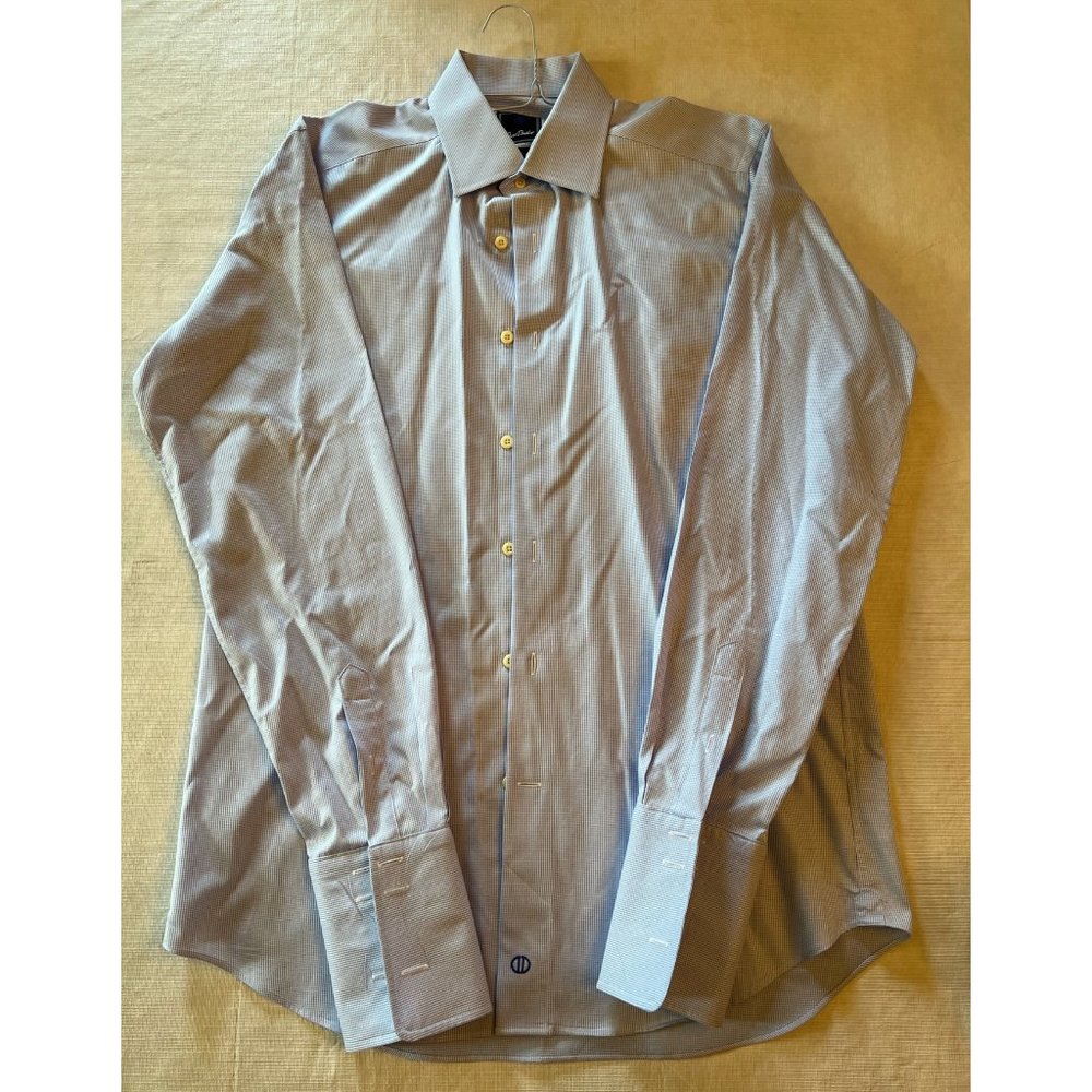 David Donahue Men's Trim Fit Non-Iron Dress Shirt